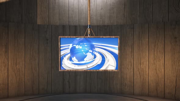 3D Virtual News Studio Background A50023 alt