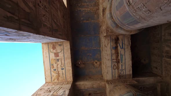 Temple of Medinet Habu. Egypt, Luxor.