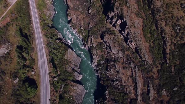 River gorge aerial view alt