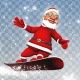 3D Santa Snowboard Transitions (4 Pack) - VideoHive Item for Sale