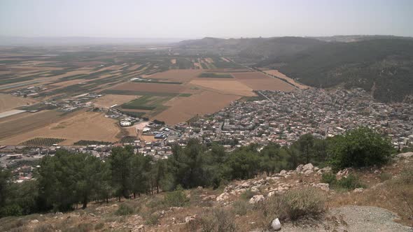 Daburiyya seen from Mount Tabor alt