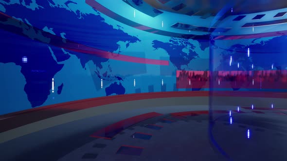 3D Virtual News Studio Background 4K, Motion Graphics | VideoHive