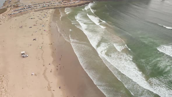 Morro Bay Rock Drone Pan Up San Luis Obispo