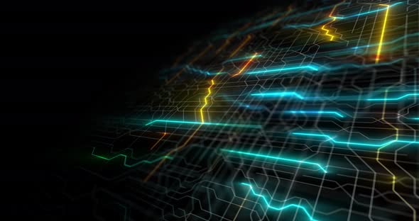 Circuit board futuristic server code processing. alt