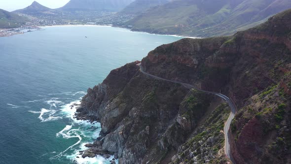 Scenery View of Famous Chapmans Peak Drive at Cape Town alt