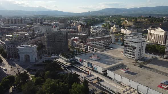 Skopje - flight over