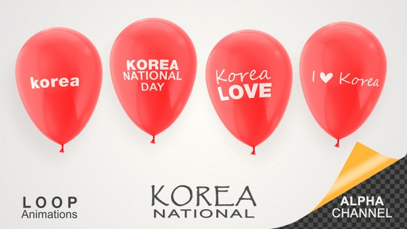 Korea National Day Celebration Balloons