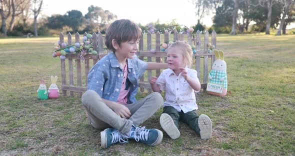 Brothers Easter Hug