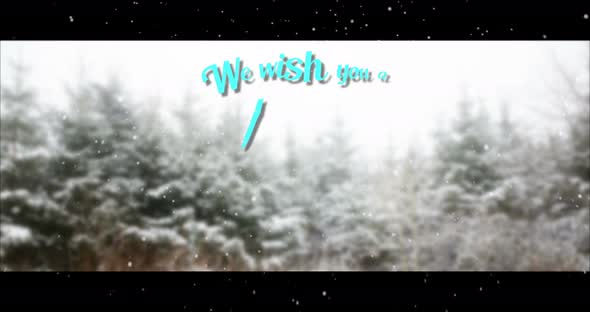 Illustration of christmas greeting and new year message 4k alt