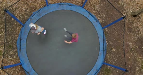 Trampoline Mom And Son 5