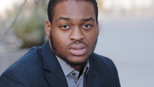 Closeup Thoughtful Anxious Sad Young Guy Upset Millennial Man Looking Away Thinking Making Difficult alt