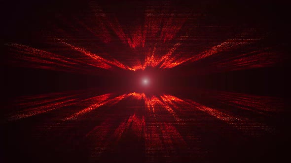 4k 3D animation. Flight in abstract sci-fi tunnel seamless loop. Futuristic motion graphics, high te alt