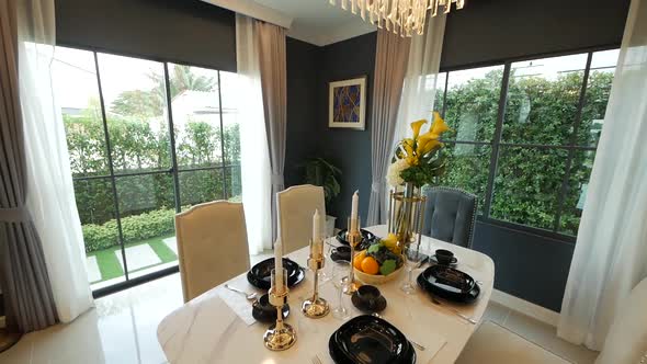 Natural and Stylish Home Dinig Area Decoration alt