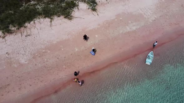 Aerial View at Pink Beach Labuan Bajo
