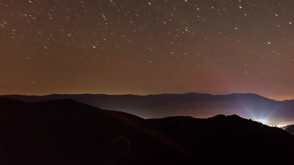 Stars Over Carpatian Mountains