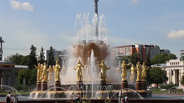 Fountain Friendship of Nations, Moscow, Russia