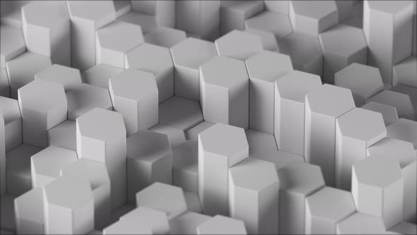 White Hegaxons Loop Background alt