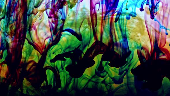 Colorful Paint Ink Drops In Water 6 alt