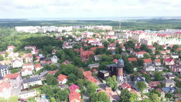 Zelenogradsk with Ancient and New Buildings Near Baltic Sea