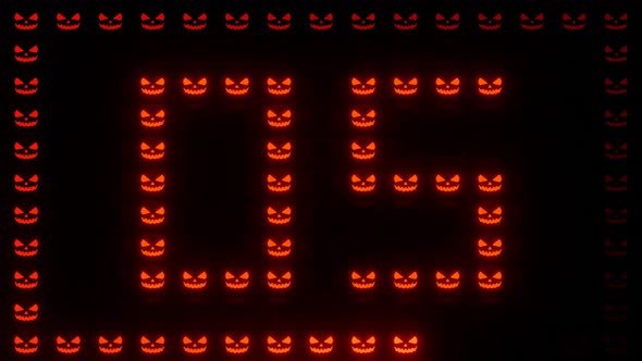 Halloween Holiday Countdown Jack O'Lanterns