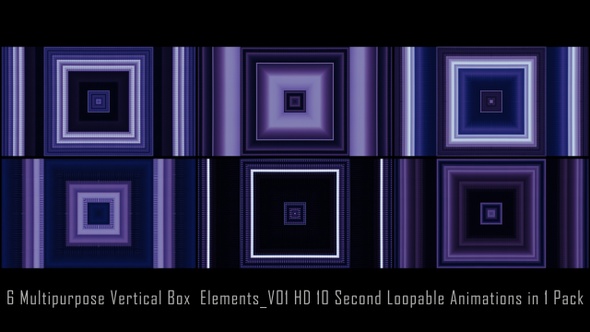 Multipurpose Vertical  Box  Elements  V01