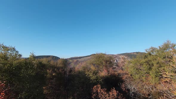 Inspiring Aerial FPV Views of Cinematic Tranquil Mountain Nature Scenic Forest and Countryside alt