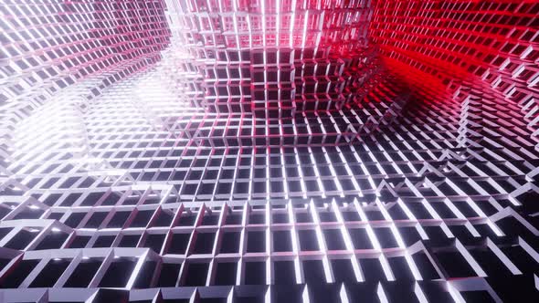 Donut Crystal Tunnel Vj Loop Background 4K