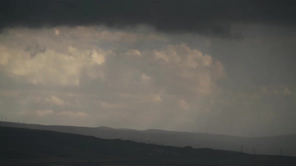 8K Rain in Front of a Sunny Background