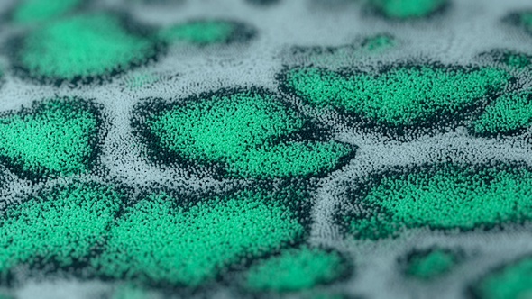 Chemical Granular Particles Motion Graphics