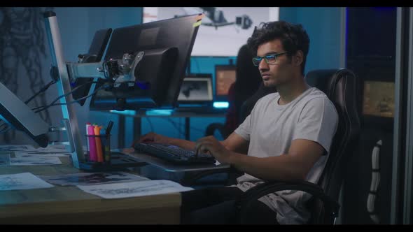 Video Game Developer at Work alt