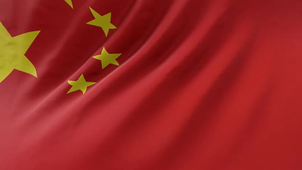  Chinese flag waving in the wind alt