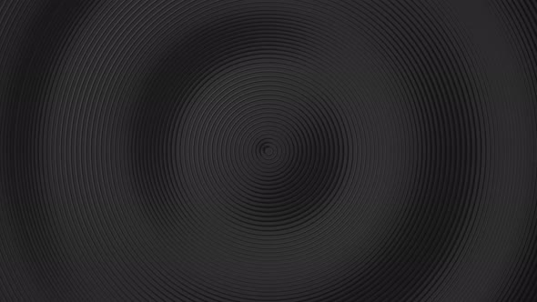 Abstract black pattern of circles with wave displacement effect