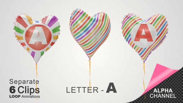 Balloons with Letter - A