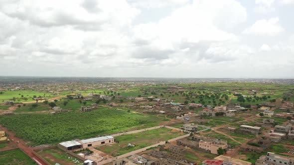 Africa Mali Buildings And Village Aerial View 3