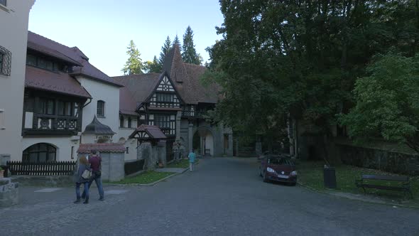Alley around Peles Castle alt