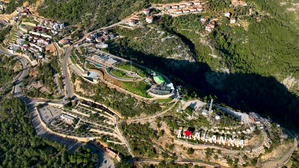 Turkish Park of Alanya Aerial View 4 K alt