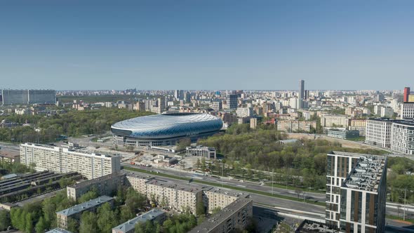 The new Dynamo Football and hockey stadium in Moscow alt