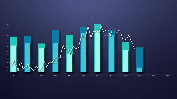 Business Presentation Bar Graph Chart