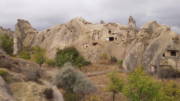 Cappadocia Landscape Aerial View. Turkey. Goreme National Park alt