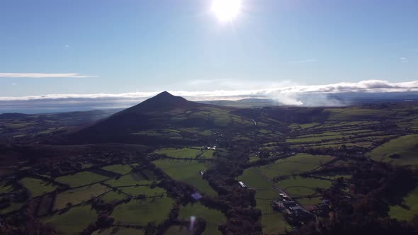 Sugar Loaf slow Aerial Pan