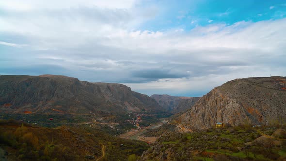 Time Lapse View Of A Small Town alt