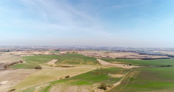 Various Agriculture Fields Aerial View alt