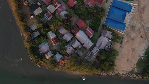 AH -Aerial View Of Small Village 01