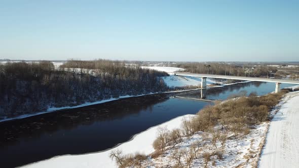 Spring, River, Bridge And Ice Drift alt