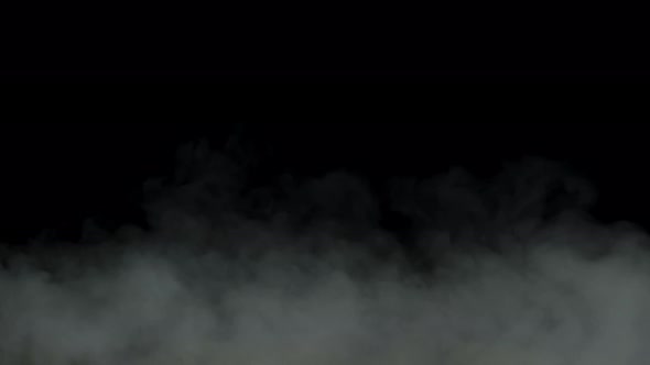 Realistic Smoke Clouds on a Black Background, Stock Footage | VideoHive