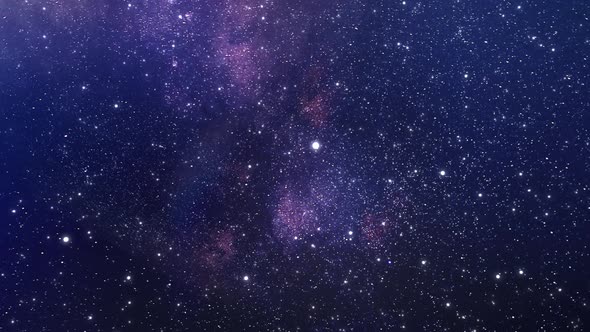 The stars are everywhere around. Seamless looped animation. alt