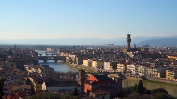 A fabulous panoramic view of Florence from Michelangelo Square