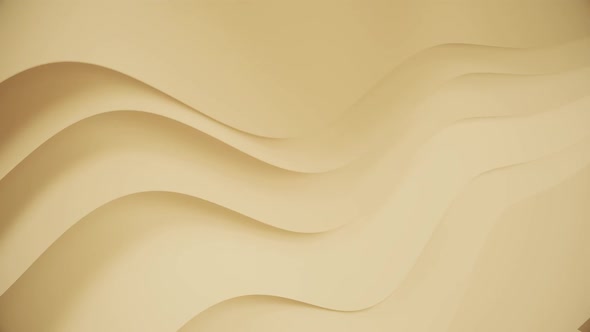 Simple Wavy Corporate Yellow Background