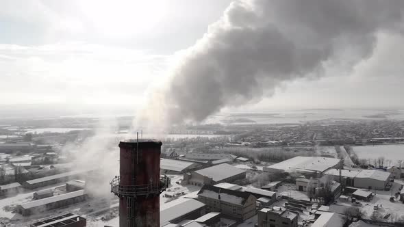A Pipe with White Puffs of Smoke alt