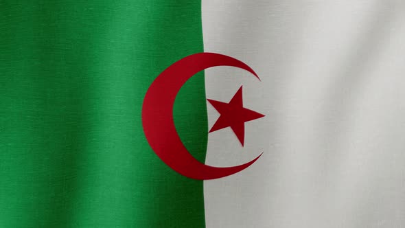 The national flag of Algeria